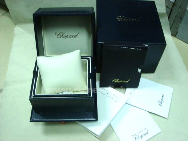 Replica Chopard Watch Box / Black Leather Boxes Buy Now